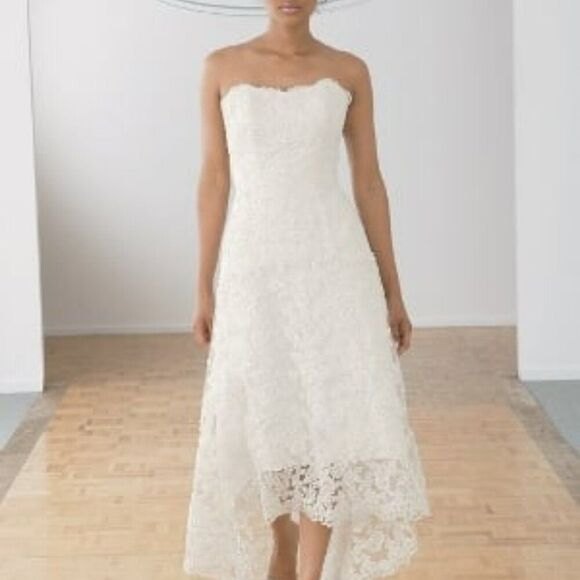 Alfred Angelo 1774NT Ivory  HiLo Lace Wedding Dress and wedding veil  Sz 18 - Picture 15 of 15